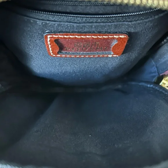 Brown Leather Belt Bag with Teardrop Shape